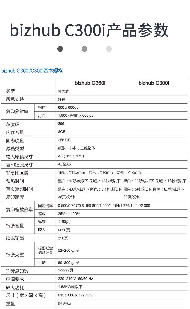 柯尼卡美能達 C300i A3 彩色復合機  全新機
