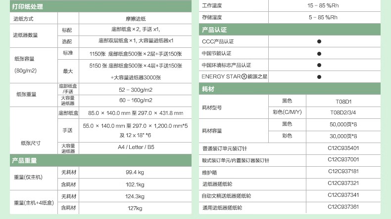 愛普生 Epson AM-C4000a A3企業級墨倉式 陣列復合機 彩色一體機