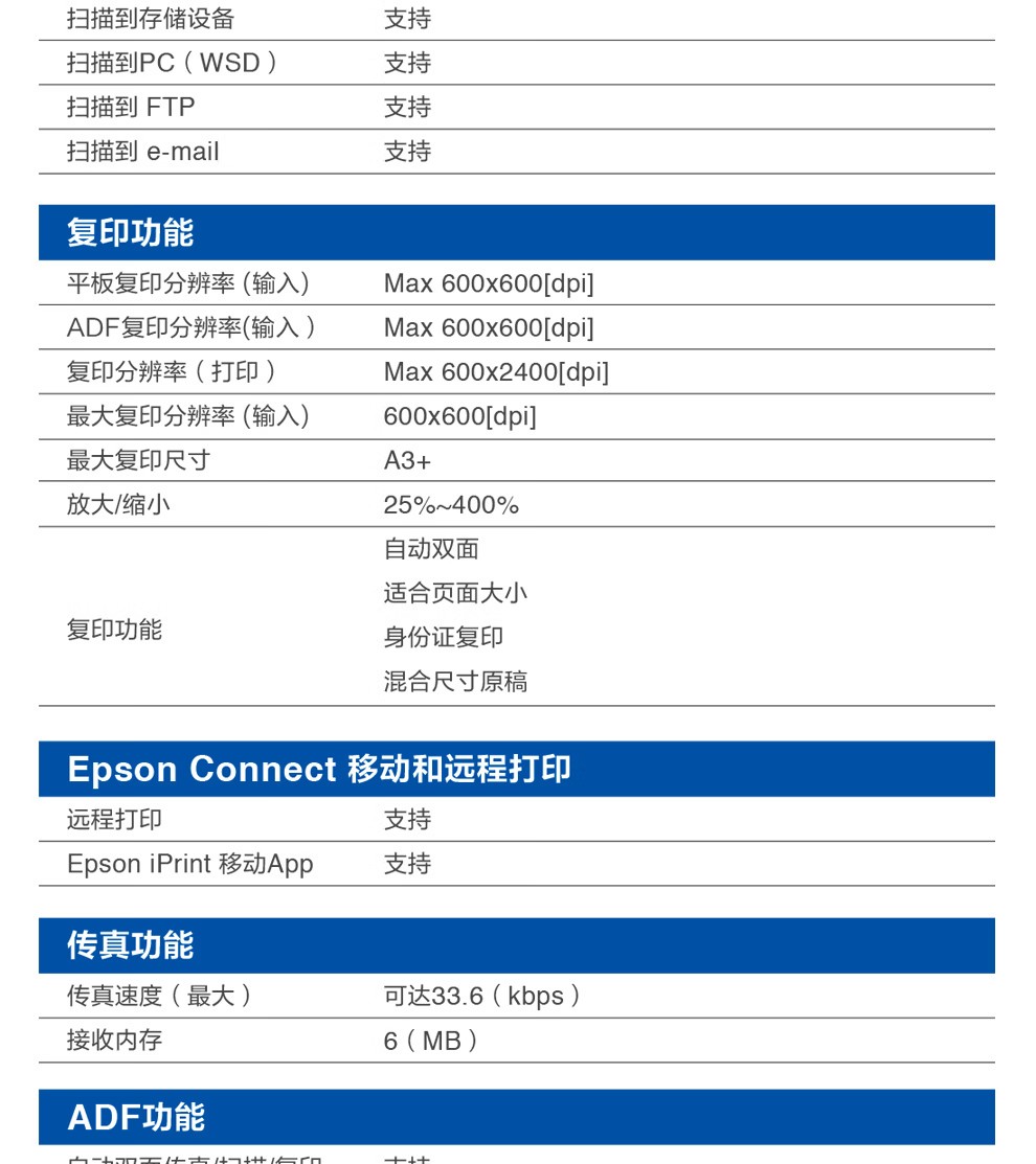 愛普生 Epson WF-C20750C A3企業級墨倉式 陣列復合機 彩色一體機